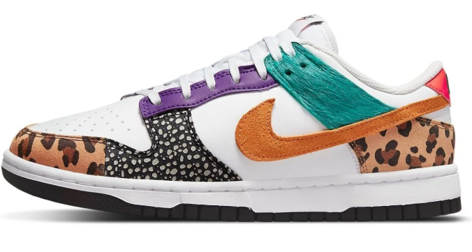 Women's Nike Dunk Low SE 'Safari Mix' | Pattern Atlas | DN3866-100