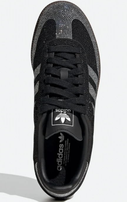 adidas Samba OG Rhinestone Women's Sneakers 'Black Silver' | Nocturne Mosaic