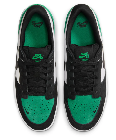 Nike SB Force 58 'White / Black / Stadium Green / White' | Greenline Edit
