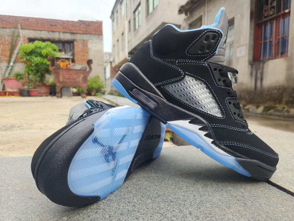 Air Jordan 5 Black/University Blue | Cobalt Afterimage