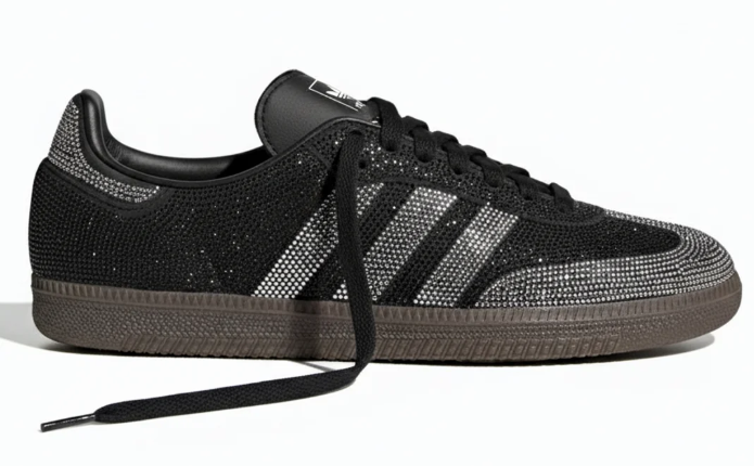 adidas Samba OG Rhinestone Women's Sneakers 'Black Silver' | Nocturne Mosaic
