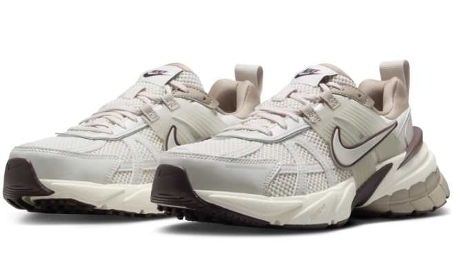 Women's Nike V2K Run 'Light Greenish Brown Khaki Earth Light Bone' | Earthlight Atlas | FD0736-103