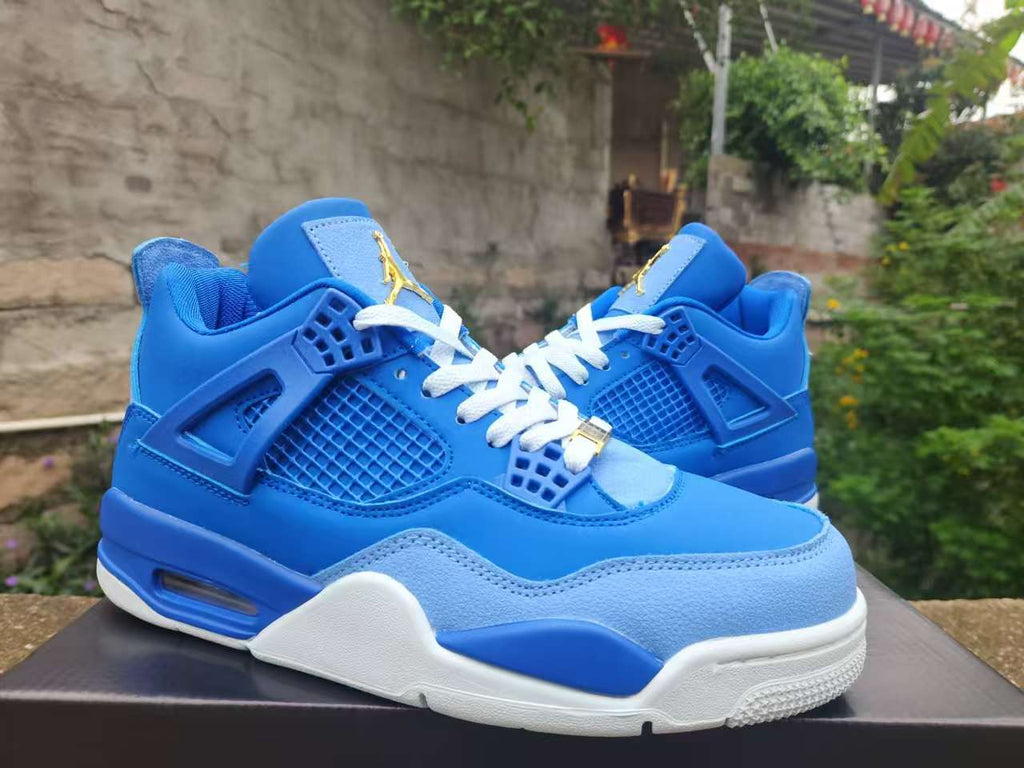 Air Jordan 4 Retro Royal-Blue-Gold | Azure Meridian