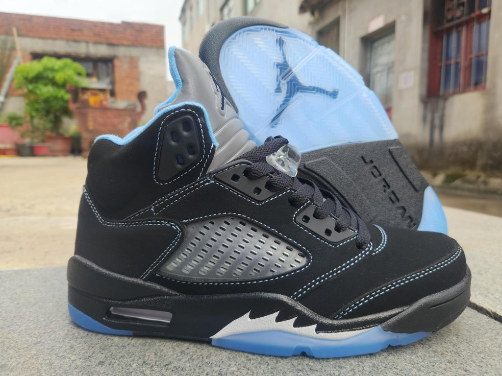 Air Jordan 5 Black/University Blue | Cobalt Afterimage