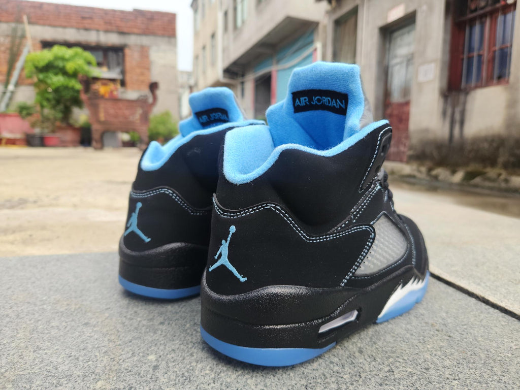 Air Jordan 5 Black/University Blue | Cobalt Afterimage