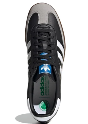 adidas Samba Vegan Shoes 'Black White Brown' H01878 | Sepia Crosswalk
