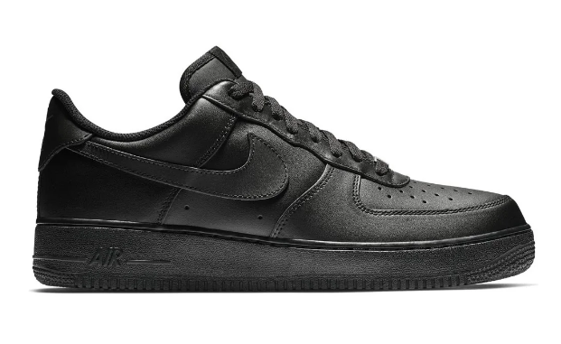 Nike Air Force 1 '07 Triple Black Men's | Midnight Uniform