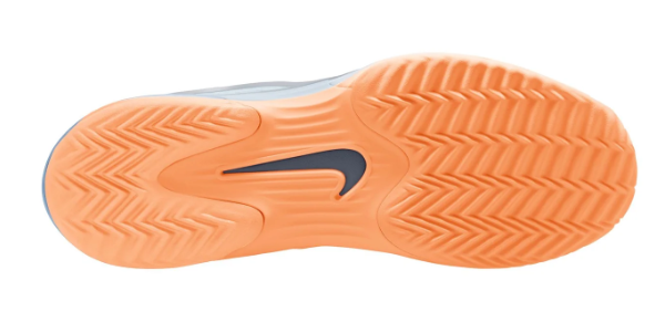 Nike Men's Vapor 12 Clay Court Tennis Shoes | Ashen Slate / Obsidian / Lt Armory Blue | Slate Rally