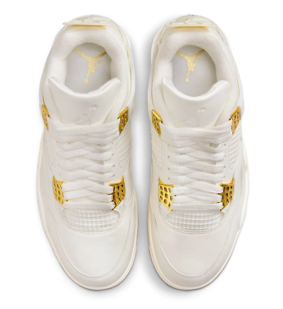 Air Jordan 4 Retro Women's 'Metallic Gold' AQ9129-170 | Gilded Hour