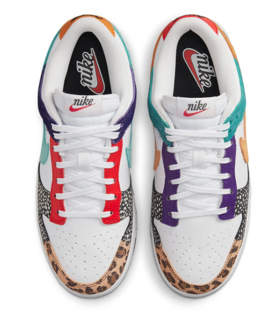 Women's Nike Dunk Low SE 'Safari Mix' | Pattern Atlas | DN3866-100