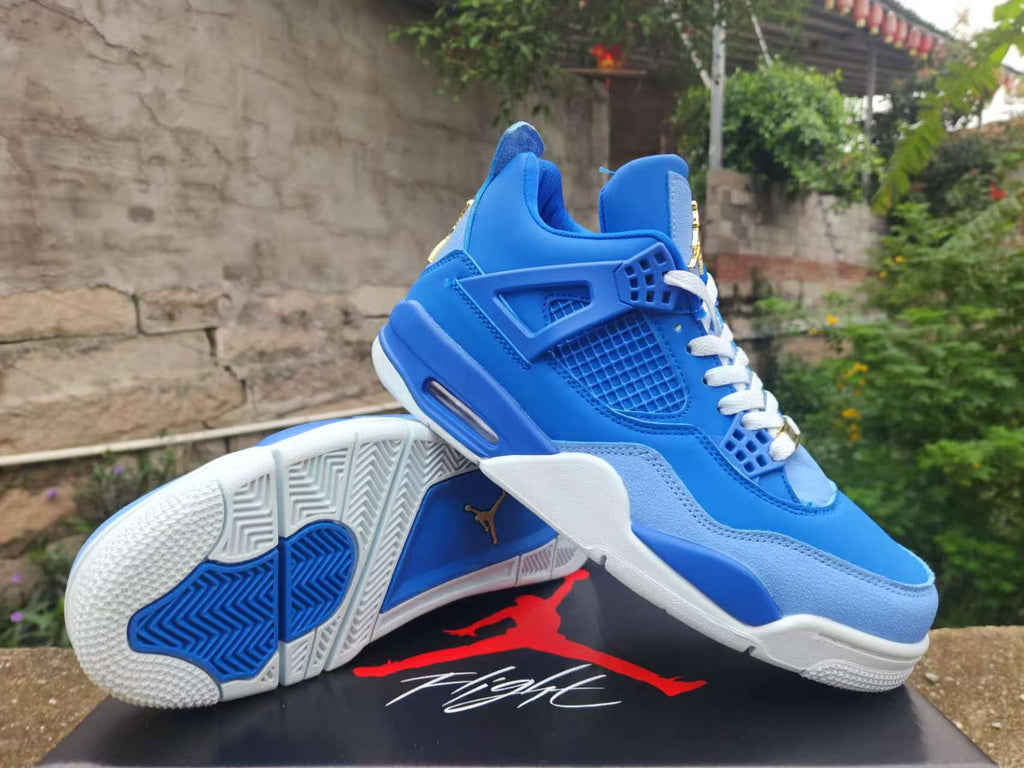Air Jordan 4 Retro Royal-Blue-Gold | Azure Meridian