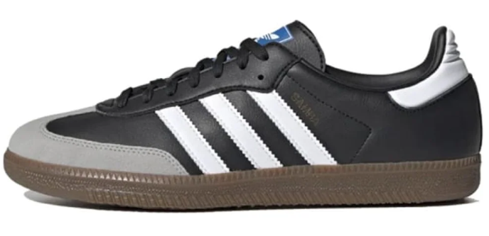 adidas Samba Vegan Shoes 'Black White Brown' H01878 | Sepia Crosswalk