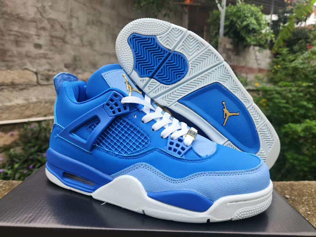 Air Jordan 4 Retro Royal-Blue-Gold | Azure Meridian