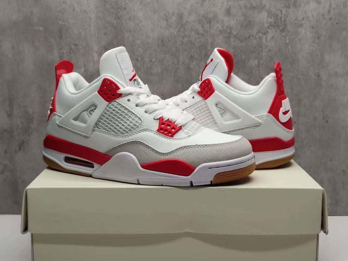 Air Jordan 4 Retro Ruby Sneakers | Crimson Cadence