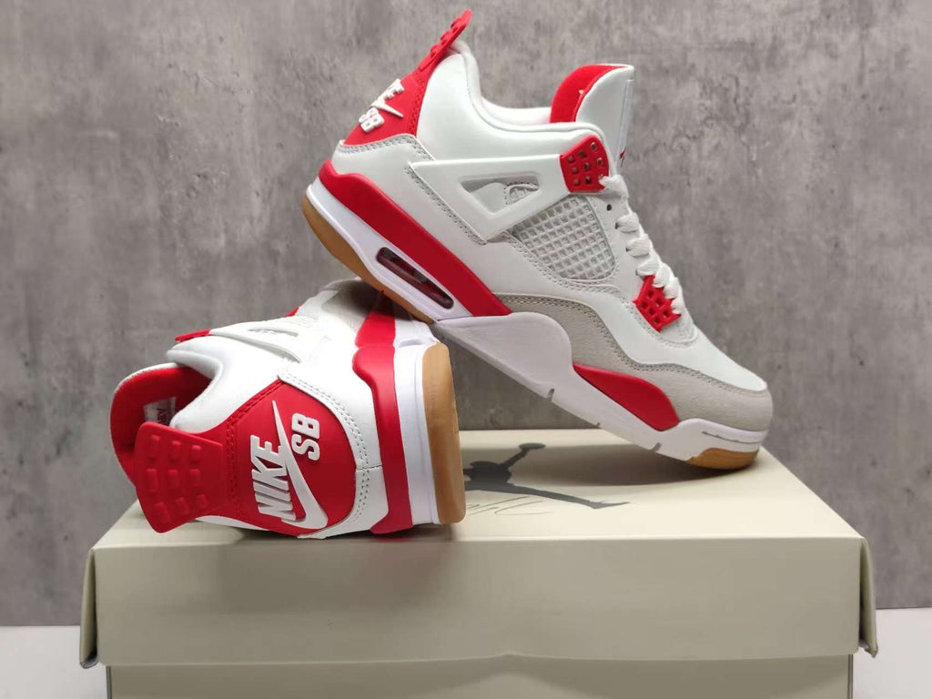 Air Jordan 4 Retro Ruby Sneakers | Crimson Cadence