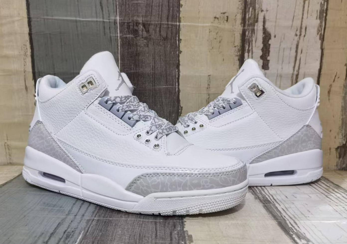 Air Jordan 3 Retro Pure White | Quiet Canvas | Men & Women
