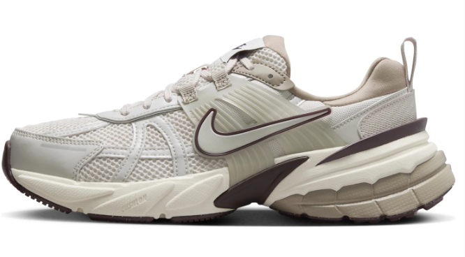 Women's Nike V2K Run 'Light Greenish Brown Khaki Earth Light Bone' | Earthlight Atlas | FD0736-103